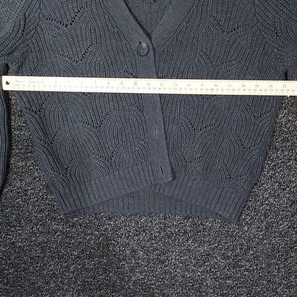 Old Navy Gray Sweater Women's Button Front Size Small - Picture 7 of 10